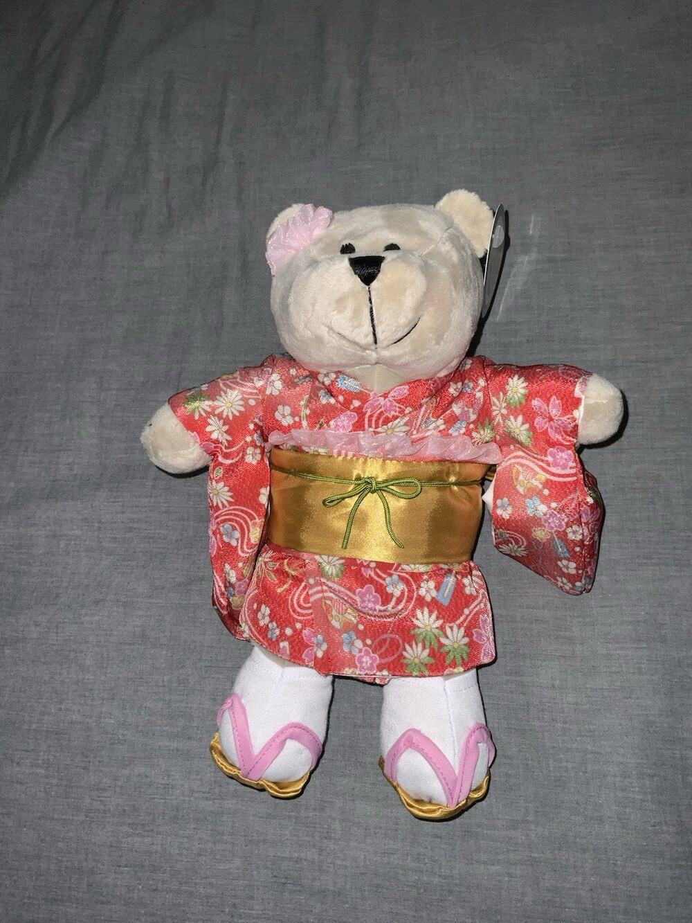 Starbucks Japan Bearista Girl Plush Doll Kimono Limited Exclusive Bear